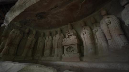 大足石刻石篆山太山老君龛