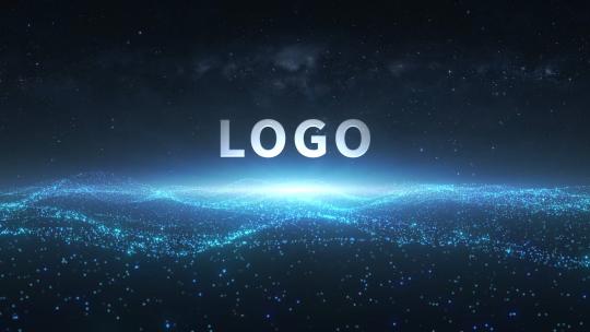 粒子海洋logo科技片头开场高清AE视频素材下载