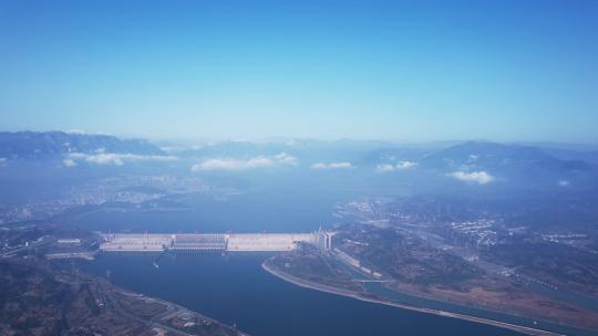 4K远眺三峡大坝工程