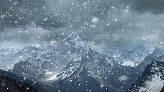 【4K】雪山视频素材模板下载