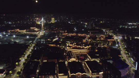 江西景德镇陶溪川夜景旅游陶然集陶溪川航拍