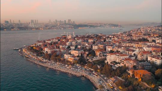 超延时伊斯坦布尔城市全景拍摄