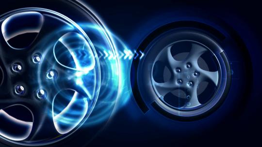 汽车轮胎旋转轮胎三维视频素材模板下载