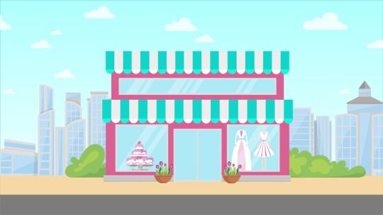 clothes-shop-2服装店商店AE视频素材教程下载