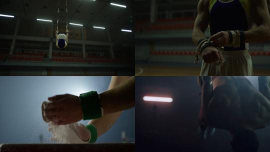 【合集】体操艺术表演训练视频素材模板下载