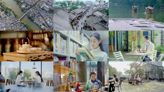 原创MINI拍摄古镇人文瓷胎竹编合集4K高清在线视频素材下载