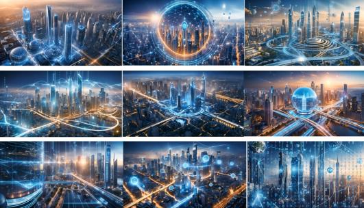 科技城市未来城市高清在线视频素材下载