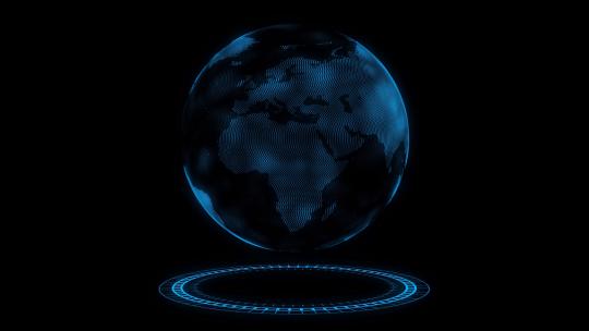 科技地球全息投影视频