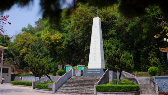 4k红色景点清明烈士纪念日纪念公园纪念碑