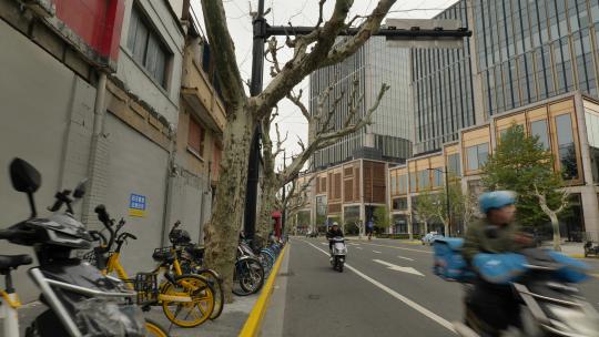 上海城市街头繁华