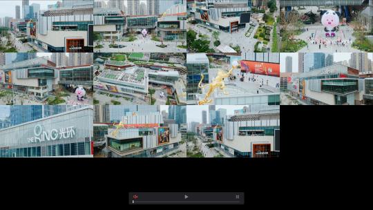 成都光环购物公园多镜头合集高清在线视频素材下载