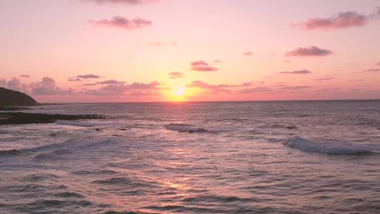 海边黄昏 日落