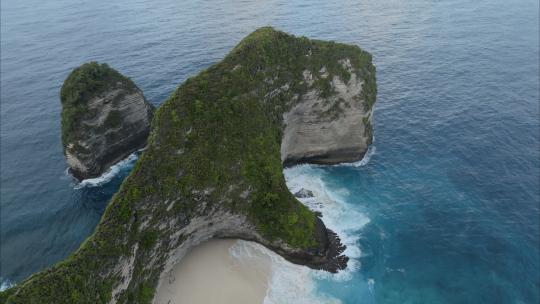 印尼巴厘岛佩尼达岛航拍实拍4K素材