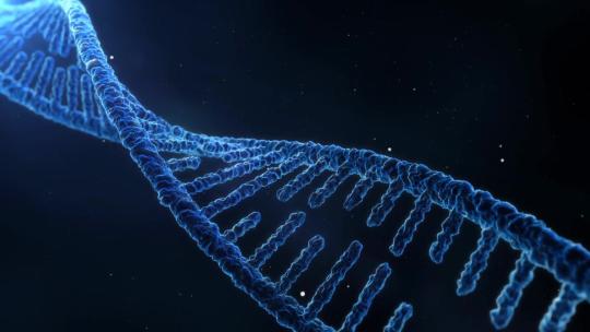 3D双螺旋 DNA 分子旋转视频素材模板下载