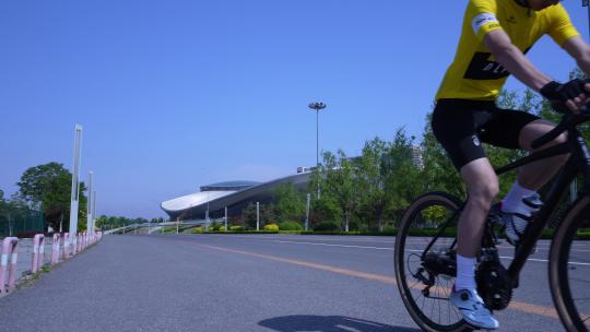 活力运动 骑车 骑自行车 运动视频素材模板下载
