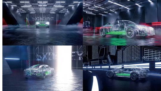 4K新能源汽车电池生长动画视频素材模板下载