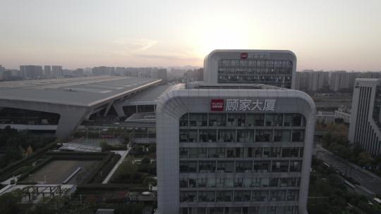 航拍杭州顾家大厦 Dlog未调色