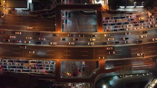 上海延安高架航拍空镜视频素材模板下载