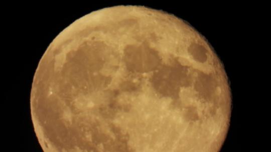 满月月亮月球月球坑特写