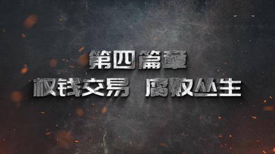 反腐警示教育字幕片头AE模板