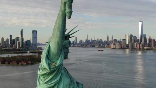 美国自由女神像3视频素材模板下载