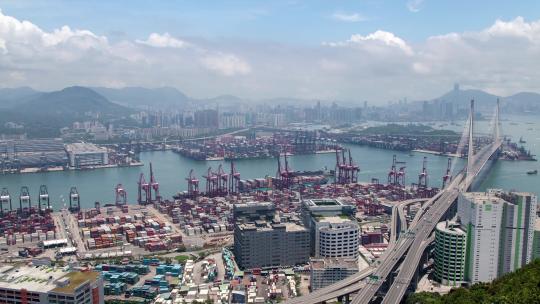 香港码头视频素材模板下载