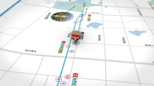 马拉松徒步路线轨迹展示AE视频素材教程下载