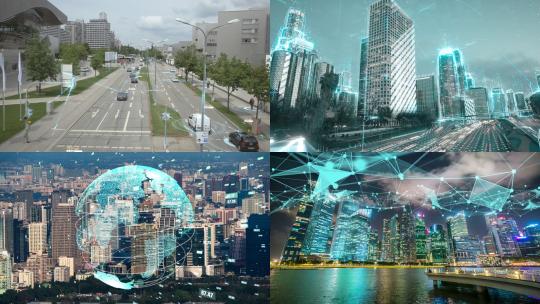 【合集】大数据物联网城市镜头视频素材模板下载