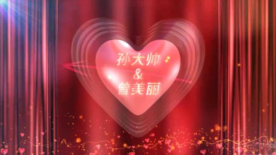 4K爱心浪漫婚礼相册AE视频素材教程下载