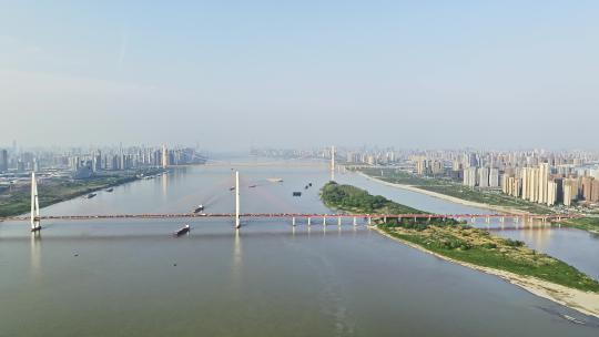 武汉白沙洲大桥视频素材模板下载