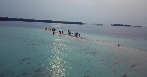 印尼 亚航 大海 小岛 航拍