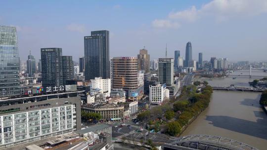 4k 航怕宁波风貌全景