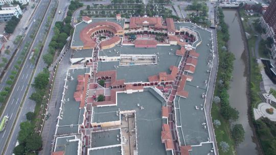 4K佛山佛罗伦萨小镇航拍视频