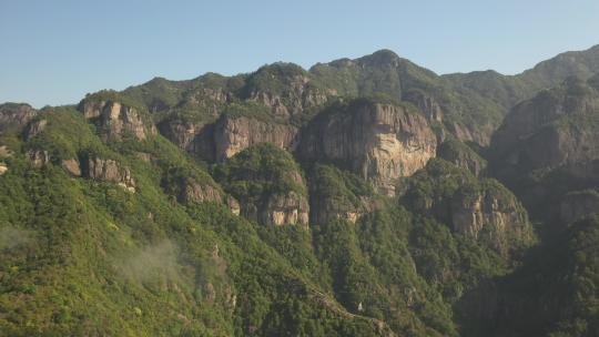 航拍浙江温州楠溪江自然风景