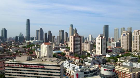 4K  航拍天津城市风貌全景