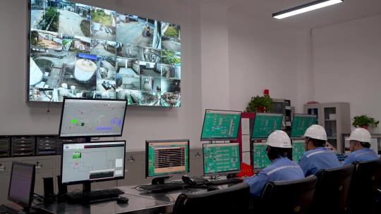 6792 监控室 总控室 生产线 监控 大屏视频素材模板下载