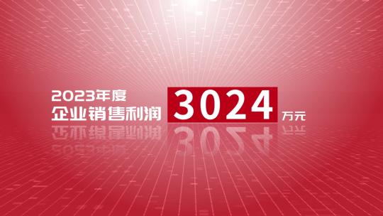 红色大气企业数据汇报展示（年终总结）