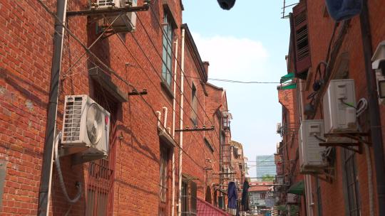 上海步高里历史建筑视频素材模板下载
