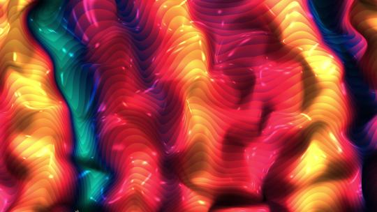 潮流动感炫彩液态流体质感抽象无限循环背景