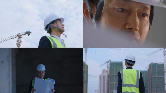 建筑工地工人建设者施工高清在线视频素材下载