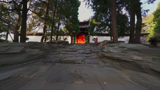 北京北海公园的自然风光阐福寺