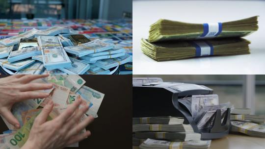 【合集】货币 钞票 纸币 美元 钱视频素材模板下载