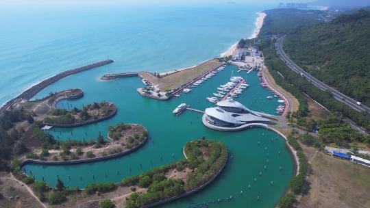 海南华润石梅湾国际游艇码头风景