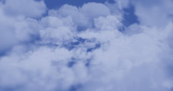 穿越云层05（ae模板）穿越快速云层白云穿过