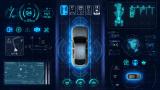 无人驾驶汽车HUD驾驶位科技界面模板高清AE视频素材下载