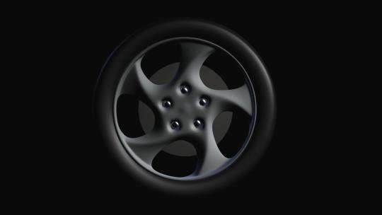 轮胎3d渲染带通道视频素材模板下载