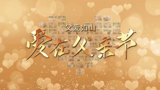 4K心形汇聚照片墙53张父亲节