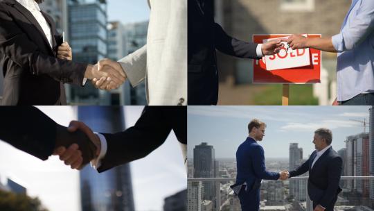 【合集】合作 商务谈判 握手