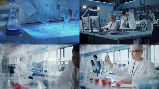 【合集】科学院团队实验杯研究实验室视频素材模板下载