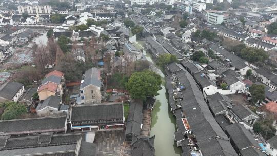 乌镇 江南水乡 古镇 民居 河道 航拍